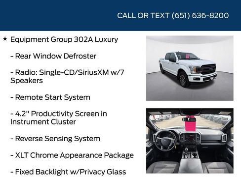 Used 2018 Ford F150 XLT w/ Equipment Group 302A Luxury AWD/4WD image 10