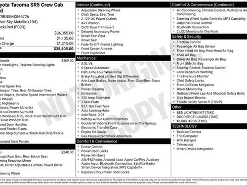 Used 2021 Toyota Tacoma SR5 AWD/4WD image 5