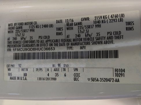 Used 2017 Ford Escape SE image 33