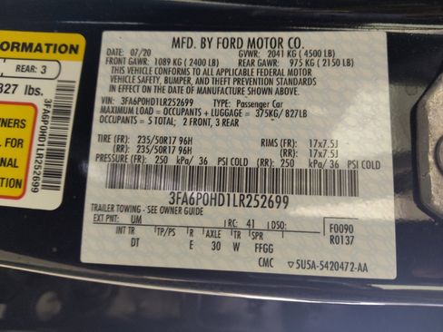 Used 2020 Ford Fusion SE FWD image 33
