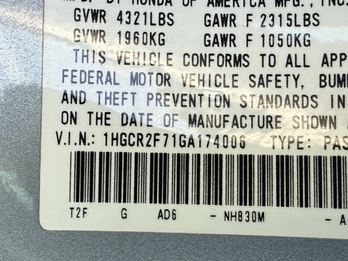 Used 2016 Honda Accord EX image 35
