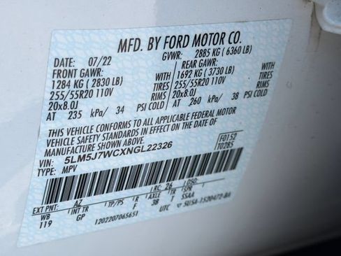 Used 2022 Lincoln Aviator Reserve w/ Equipment Group 201A RWD image 37