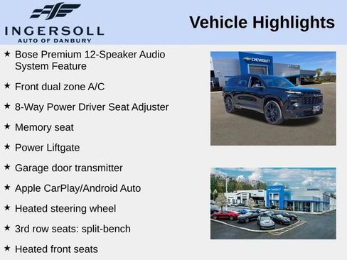 Used 2026 Chevrolet Traverse RS w/ LPO, Floor Liner Package AWD/4WD image 3