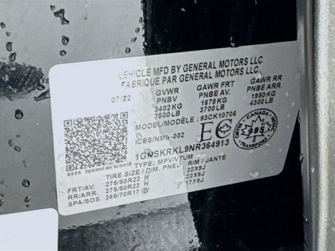 Used 2022 Chevrolet Tahoe RST w/ Sport Performance Package image 52