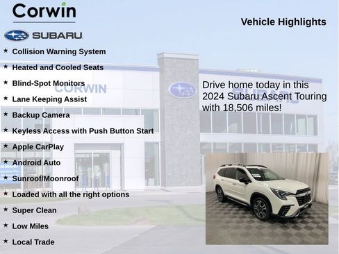 Used 2024 Subaru Ascent Touring AWD/4WD image 6