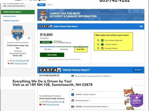 Used 2019 Ford Escape SE image 14