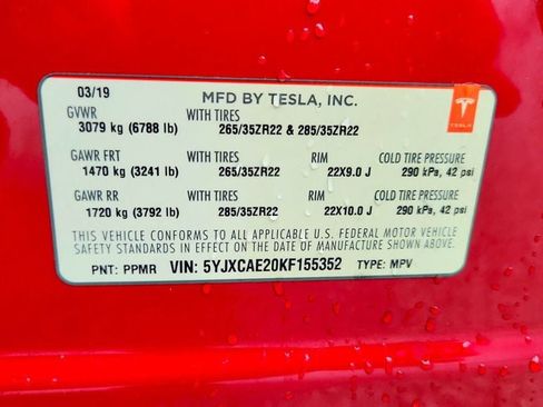 Used 2019 Tesla Model X 100D image 30