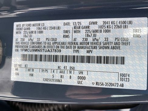 New 2026 Ford Escape ST-Line w/ Tech Pack #1 AWD/4WD image 48