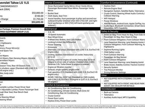 Used 2022 Chevrolet Tahoe LS RWD image 6
