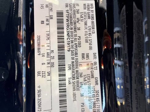 Used 2022 Ford F150 Raptor w/ Equipment Group 801A High AWD/4WD image 45