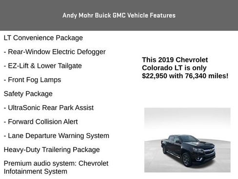 Used 2019 Chevrolet Colorado LT w/ LT Convenience Package image 8