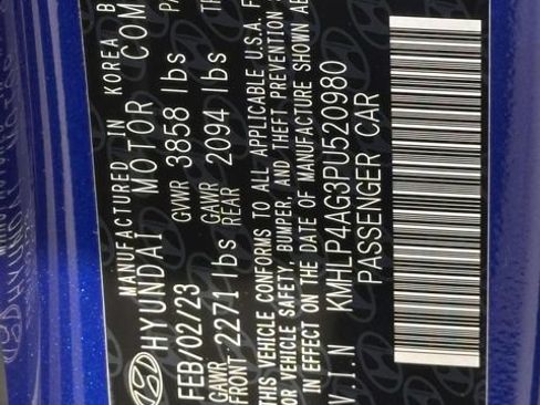 Used 2023 Hyundai Elantra Limited w/ Cargo Package FWD image 42
