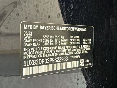 Certified 2023 BMW X3 M40i w/ Parking Assistance Package AWD/4WD image 18