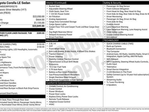 Certified 2024 Toyota Corolla LE FWD image 31