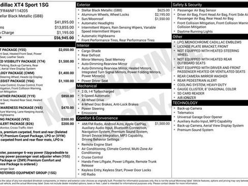 Used 2022 Cadillac XT4 Sport w/ Comfort Package image 41