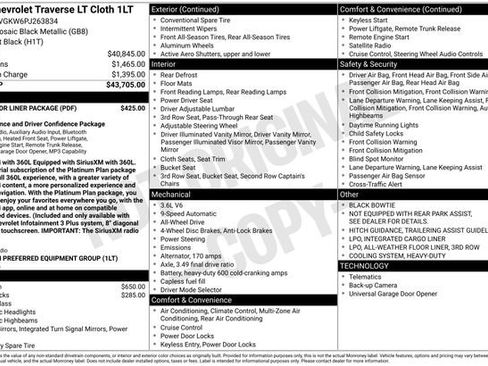 Certified 2023 Chevrolet Traverse LT w/ LPO, Floor Liner Package AWD/4WD image 4