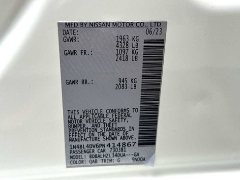 Used 2023 Nissan Altima 2.5 SV FWD image 22