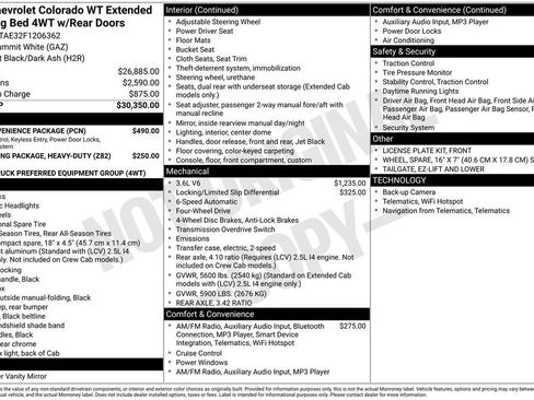 Used 2015 Chevrolet Colorado W/T w/ WT Convenience Package image 36