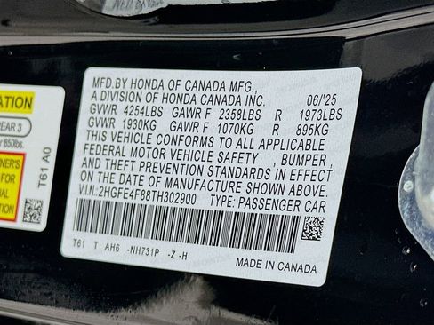 Certified 2026 Honda Civic Sport image 31