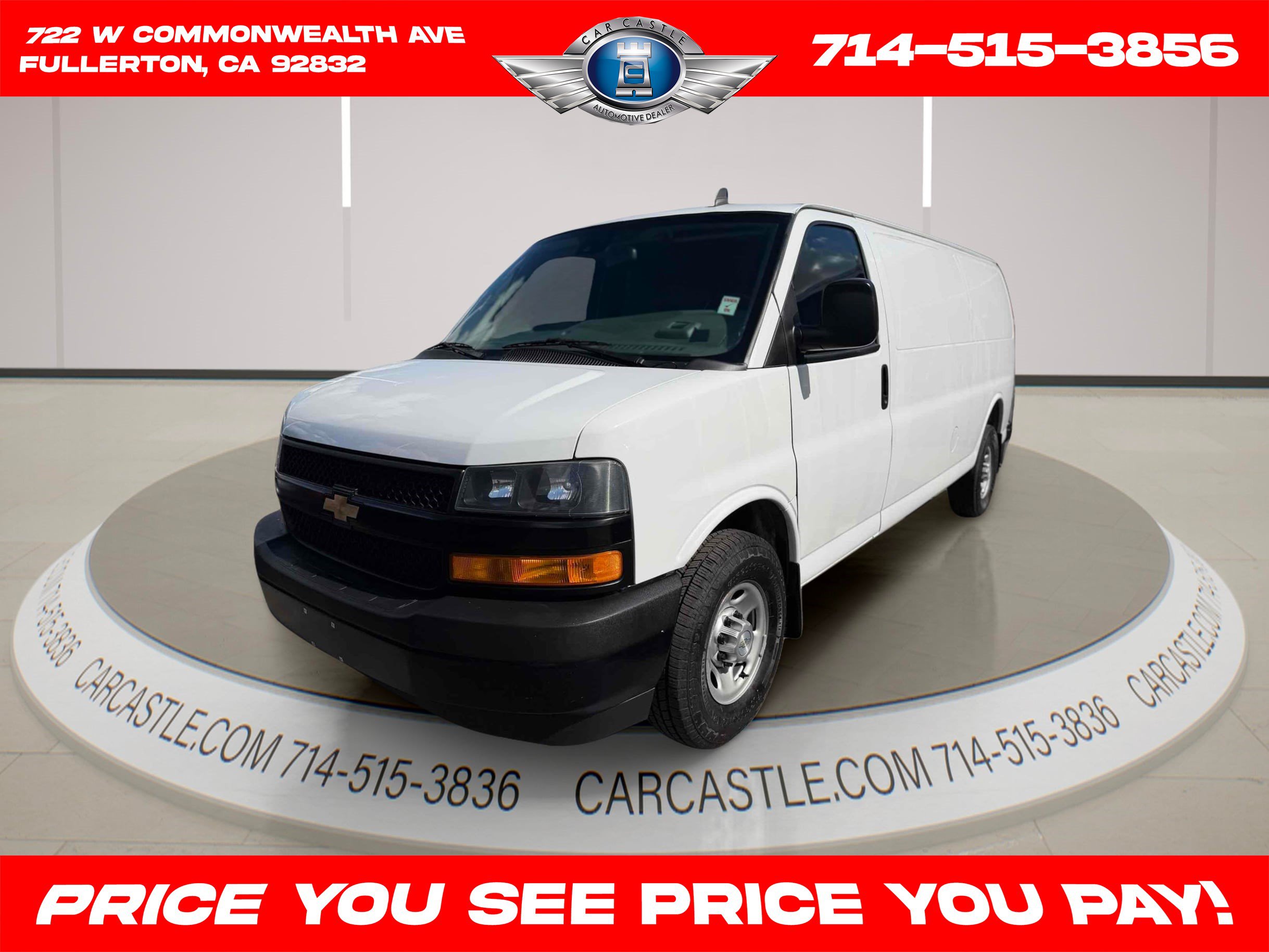Used 2020 Chevrolet Express 3500 Extended w/ Driver Convenience Package RWD image 1