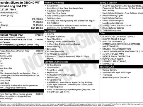 New 2025 Chevrolet Silverado 2500 W/T w/ WT Convenience Package image 8