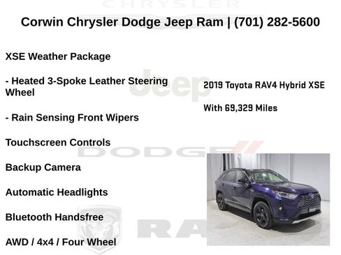 Used 2019 Toyota RAV4 XSE w/ XSE Weather Package AWD/4WD image 6