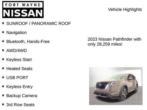 Used 2023 Nissan Pathfinder Platinum w/ Lighting Package (N92) image 8
