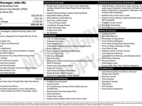 Used 2023 Volkswagen Jetta SEL image 1