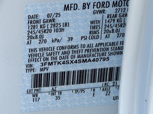 New 2025 Ford Mustang Mach-E GT w/ Interior Protection Package image 40