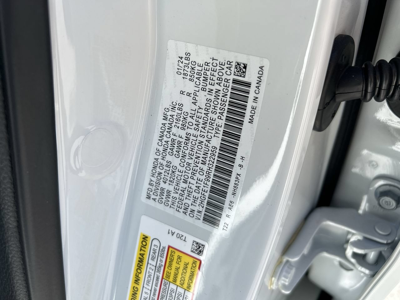 Used 2024 Honda Civic Touring image 21