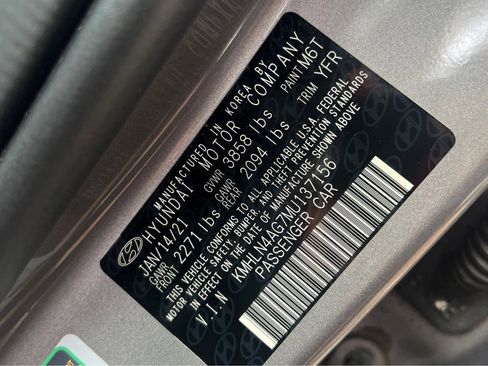 Used 2021 Hyundai Elantra SEL w/ Convenience + Premium Package FWD image 57