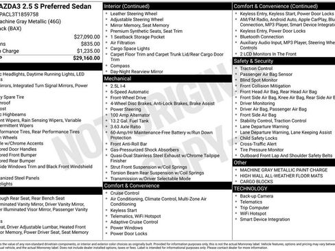 New 2026 MAZDA MAZDA3 2.5 S Sedan w/ Preferred Pkg image 3