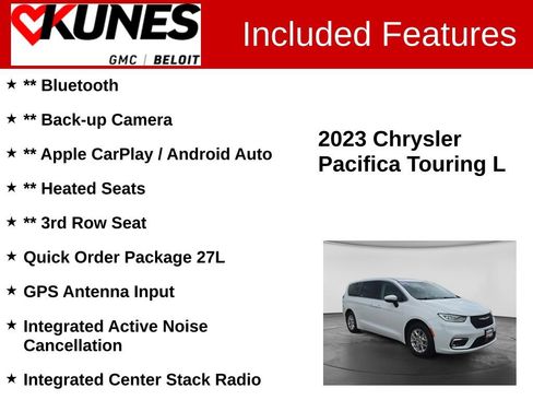 Used 2023 Chrysler Pacifica Touring-L FWD image 2