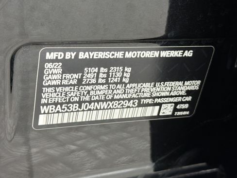 Certified 2022 BMW 540i w/ M Sport Package RWD image 18