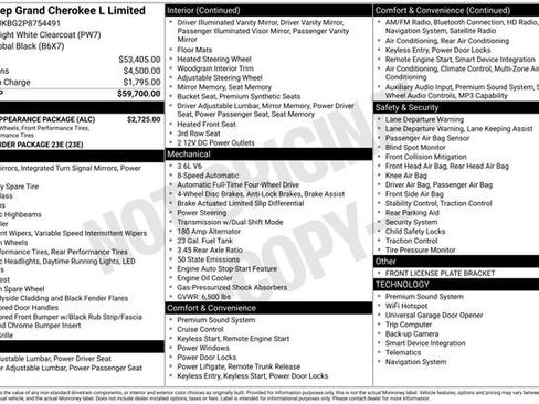 Used 2023 Jeep Grand Cherokee L Limited w/ Black Appearance Package image 10