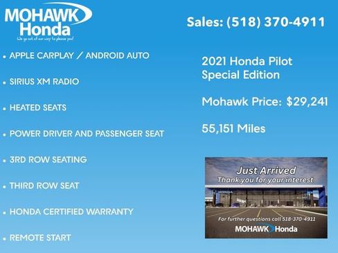 Certified 2021 Honda Pilot Special Edition image 5