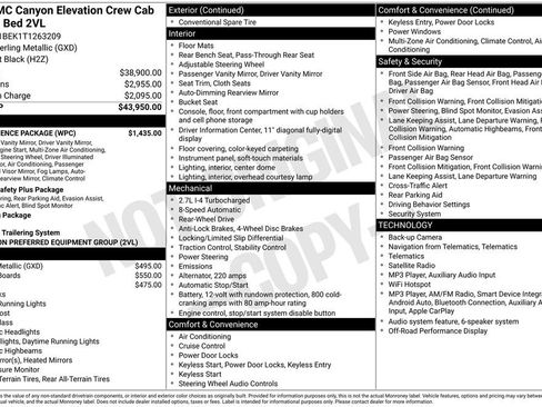 New 2026 GMC Canyon Elevation w/ Convenience Package RWD image 19
