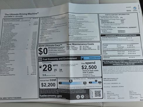 New 2026 BMW X1 xDrive28i AWD/4WD image 24