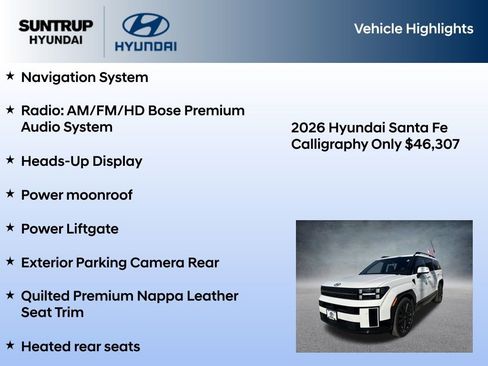 New 2026 Hyundai Santa Fe Calligraphy FWD image 7