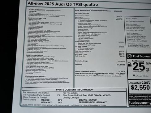 New 2025 Audi Q5 Premium Plus image 39