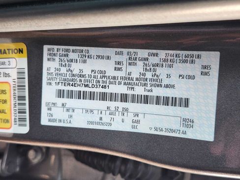 Used 2021 Ford Ranger XL w/ Equipment Group 101A High RWD image 31