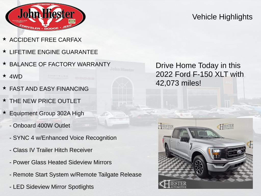Used 2022 Ford F150 XLT w/ Equipment Group 302A High AWD/4WD image 6