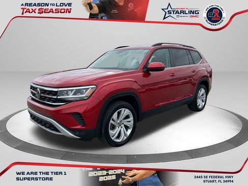 Used 2021 Volkswagen Atlas SE w/ Panoramic Sunroof Package image 1