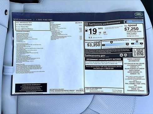 New 2025 Land Rover Defender 110 S image 14