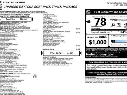 Used 2024 Dodge Charger Daytona Scat Pack w/ Plus Group AWD/4WD image 2