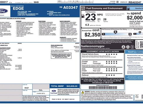 Used 2024 Ford Edge SEL w/ Sport Appearance Package image 3