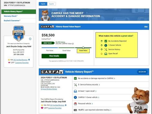 Used 2024 Ford F150 Platinum image 11