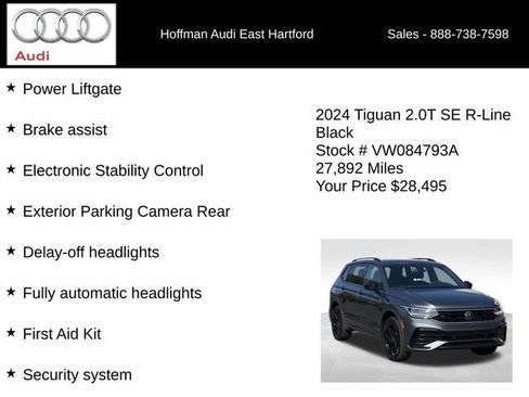 Used 2024 Volkswagen Tiguan SE R-Line AWD/4WD image 30