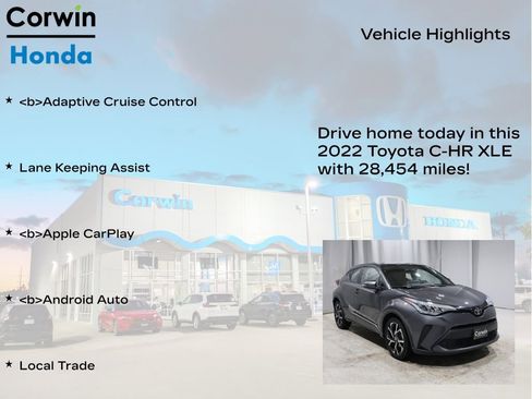 Used 2022 Toyota C-HR XLE image 6