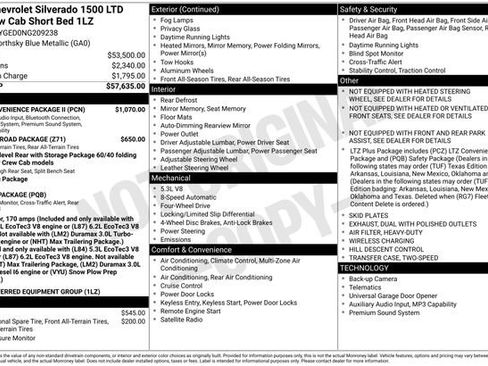 Used 2022 Chevrolet Silverado 1500 LTZ w/ LTZ Convenience Package II AWD/4WD image 5